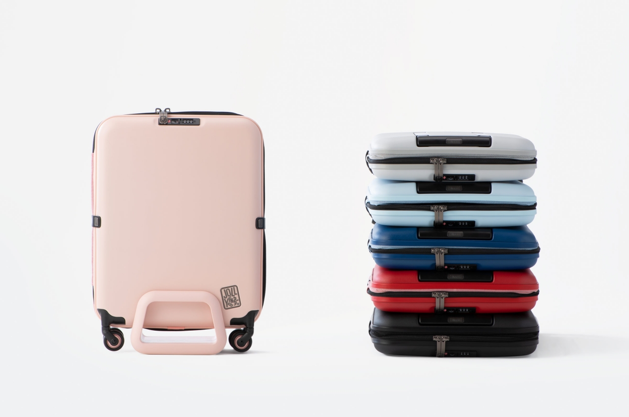 Jollying Pebble，Draw bar box，fold，Provincial space，Combination lock，