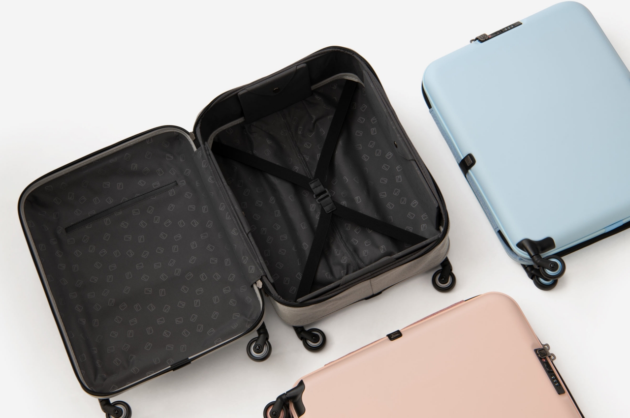 Jollying Pebble，Draw bar box，fold，Provincial space，Combination lock，