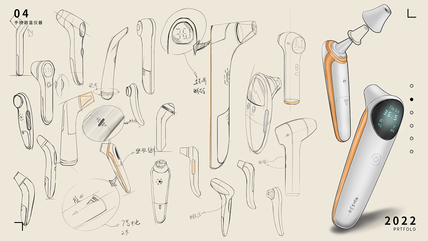 Temperature measurement，Ear temperature gun，forehead thermometer，