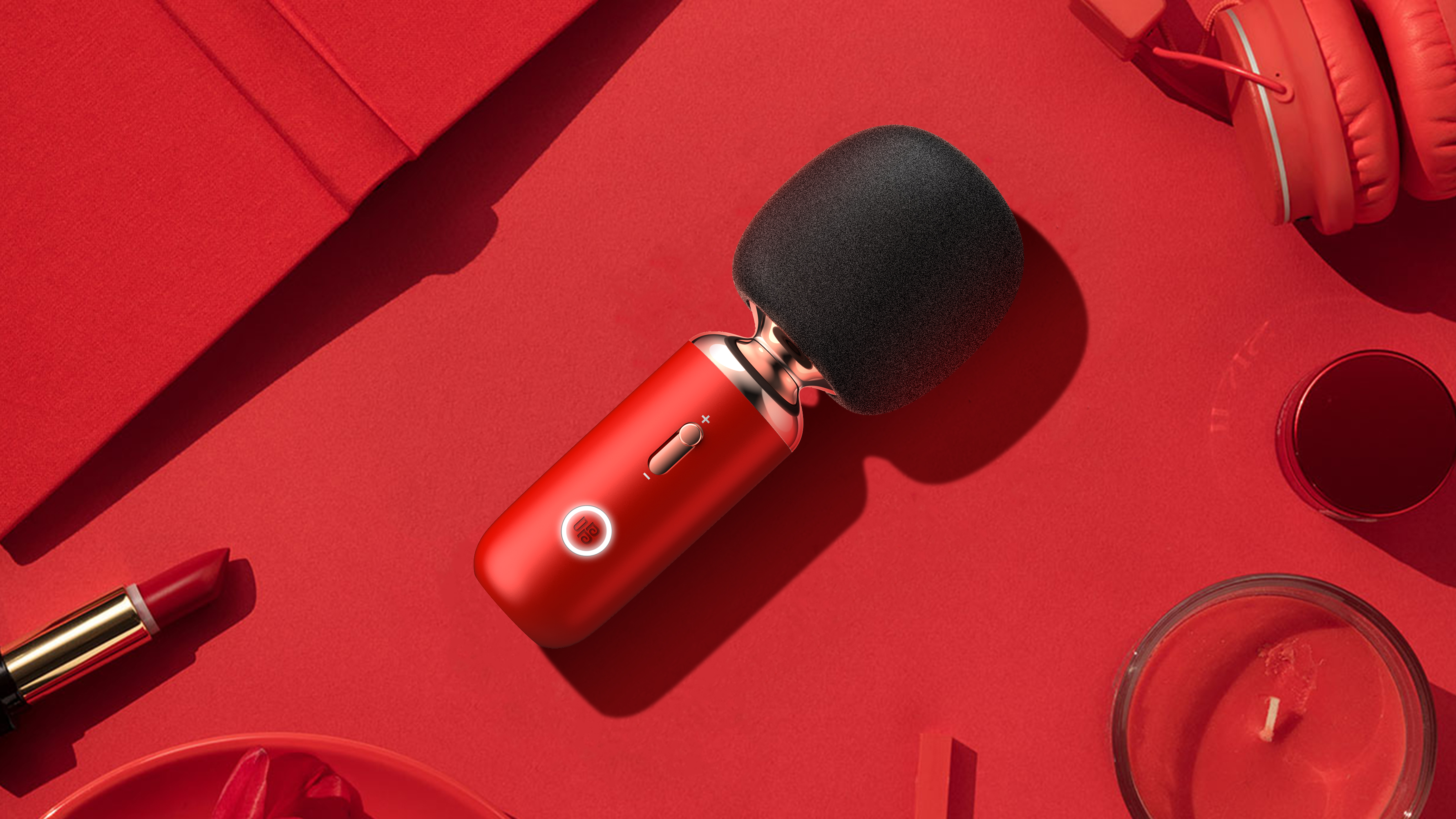 Sing，Microphone，live broadcast，anchor，Dilraba，Stars with the same style，mobile phone，