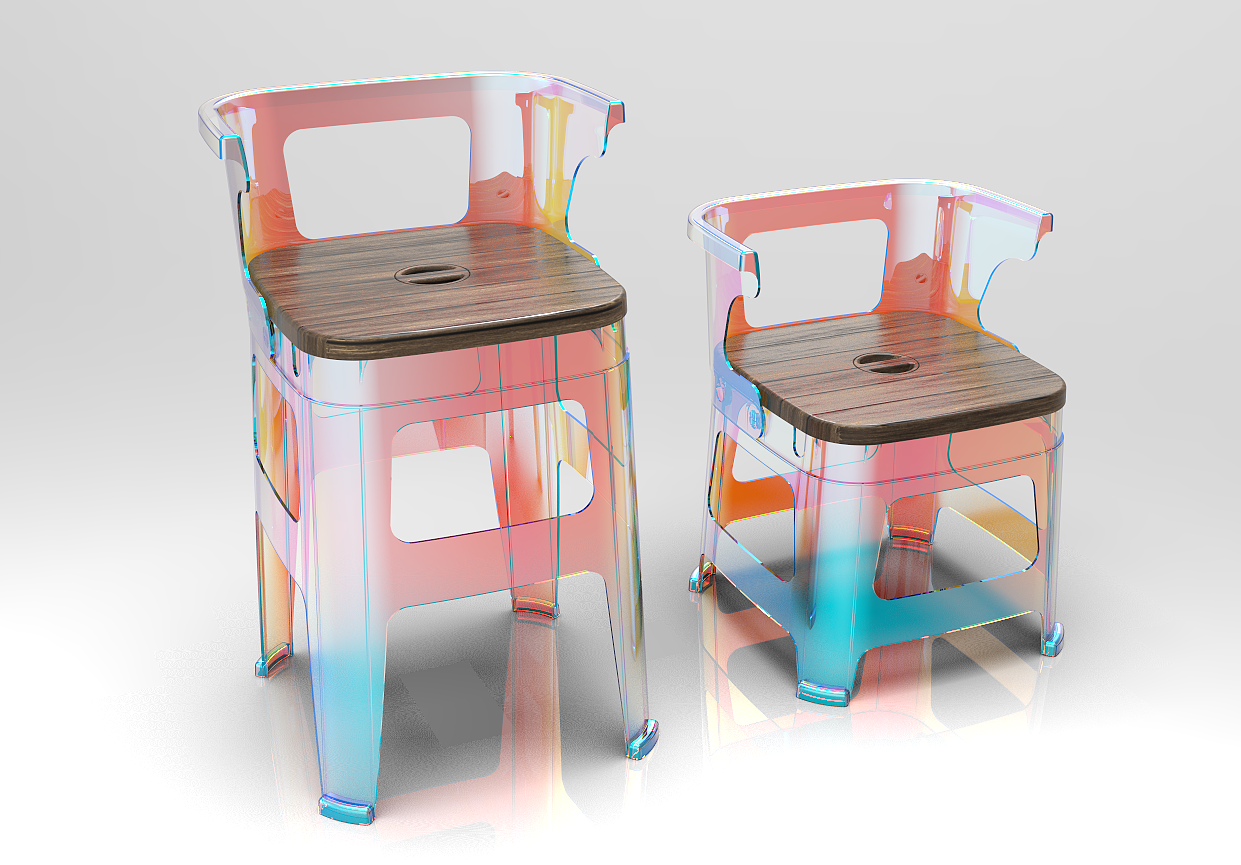 A changeable stool.，