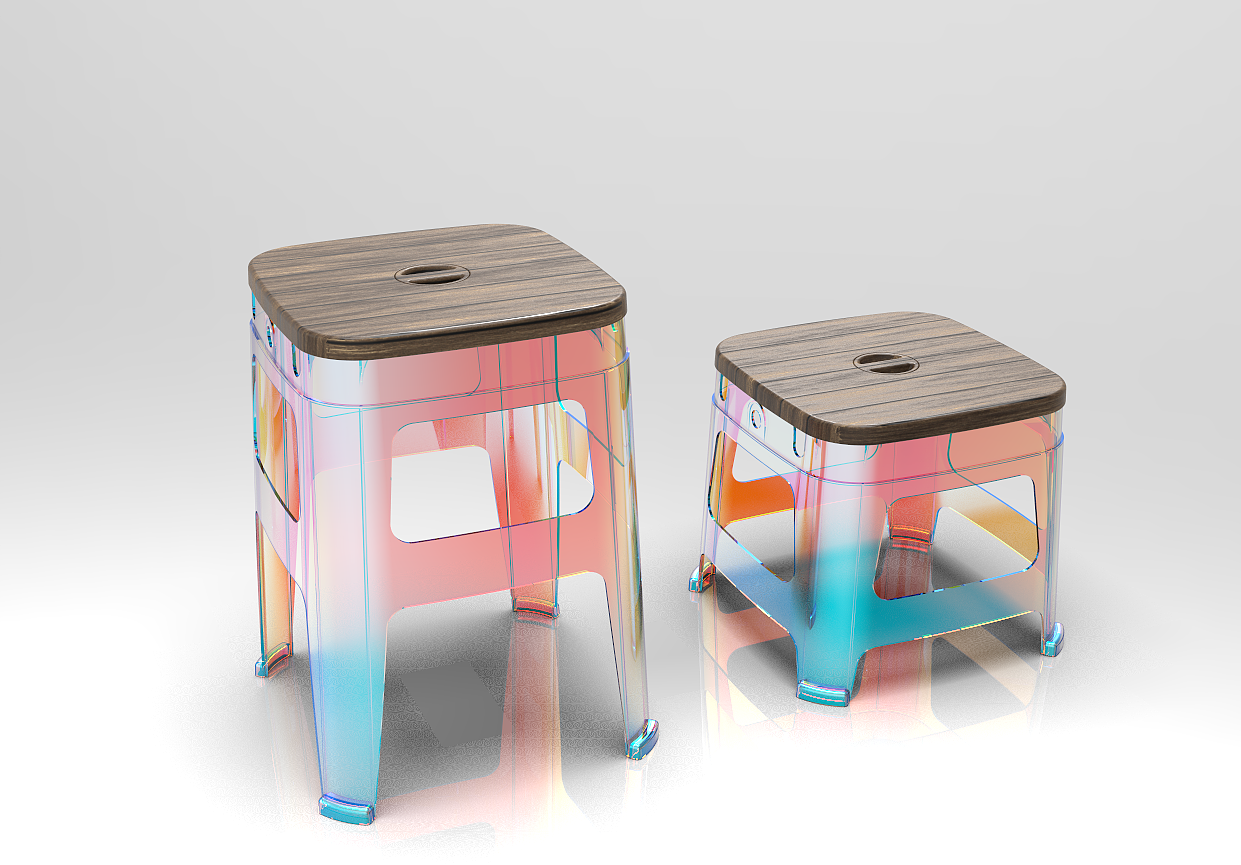 A changeable stool.，