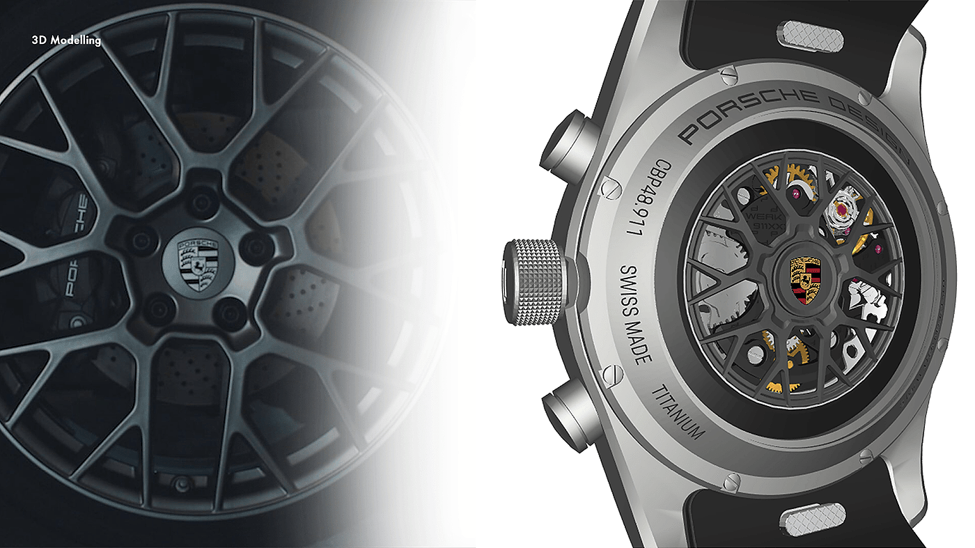 Wrist watch，Porsche，motion，industrial design，product design，Design，