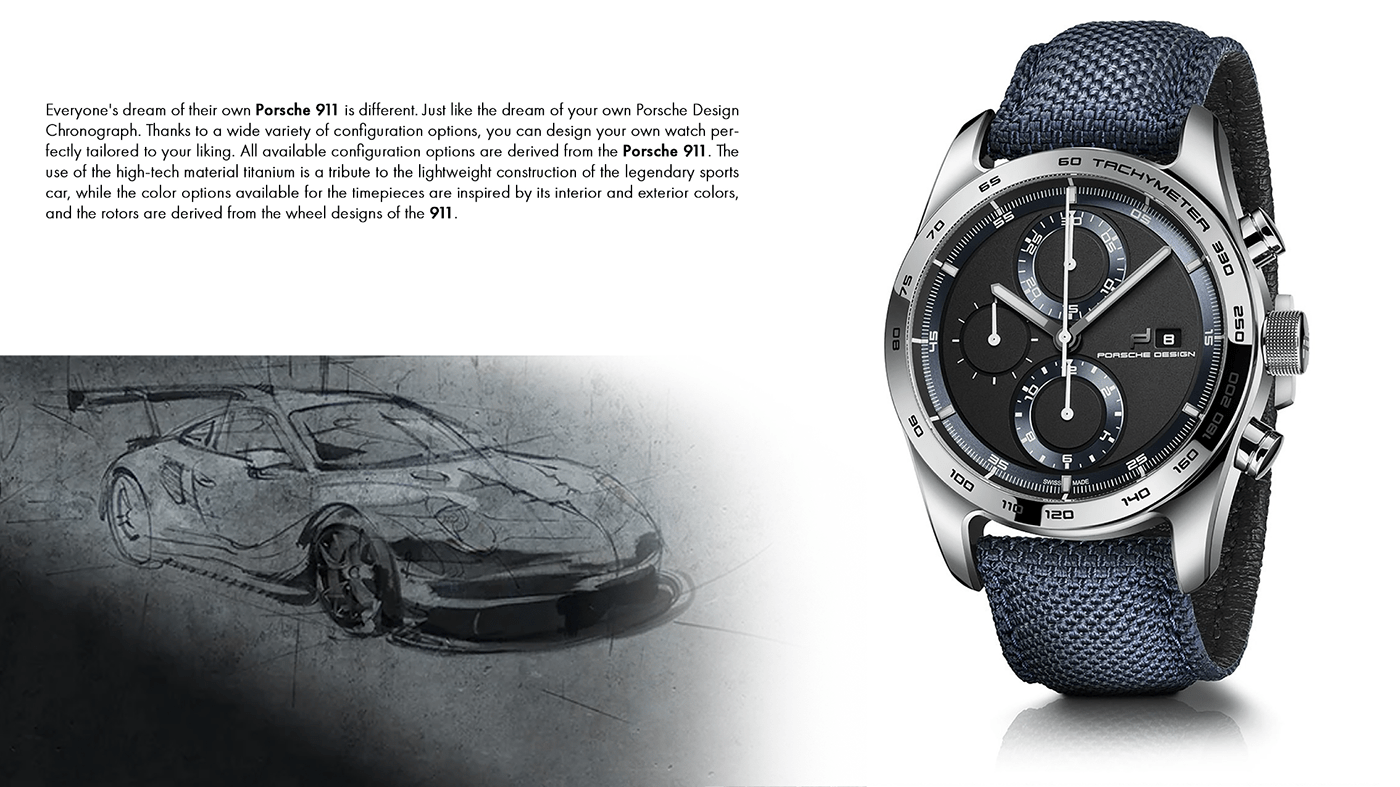 Wrist watch，Porsche，motion，industrial design，product design，Design，