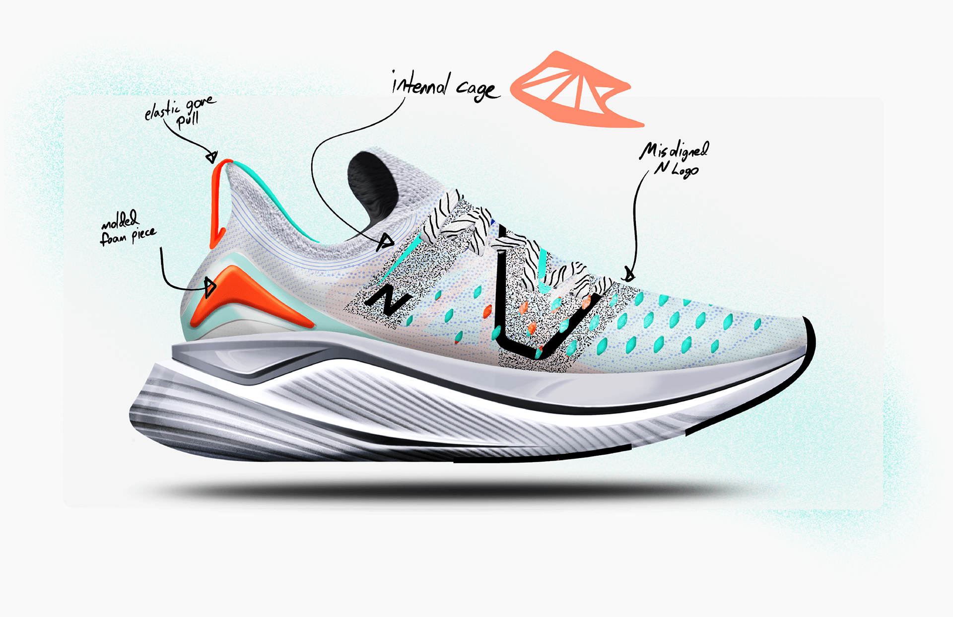 shoes，motion，sneakers，NB，Design，product design，