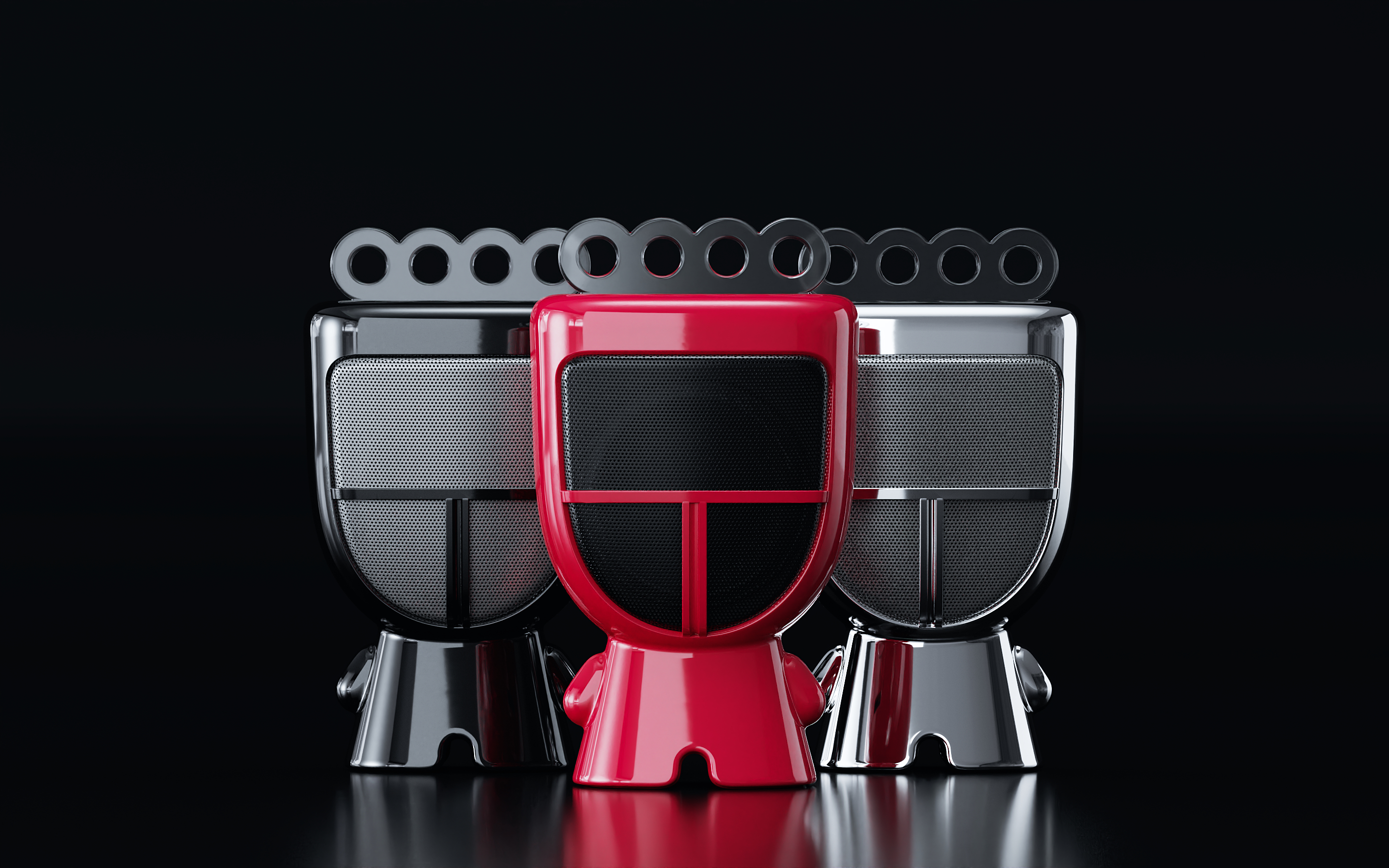 Bluetooth Speaker ，Doll，doll，Mini，product design，3D rendering，Mask，IP，