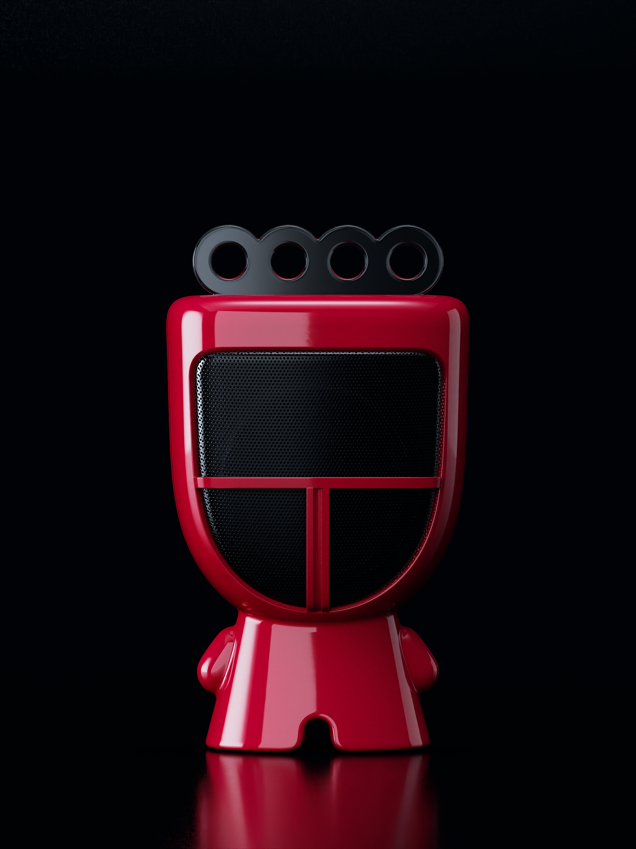 Bluetooth Speaker ，Doll，doll，Mini，product design，3D rendering，Mask，IP，