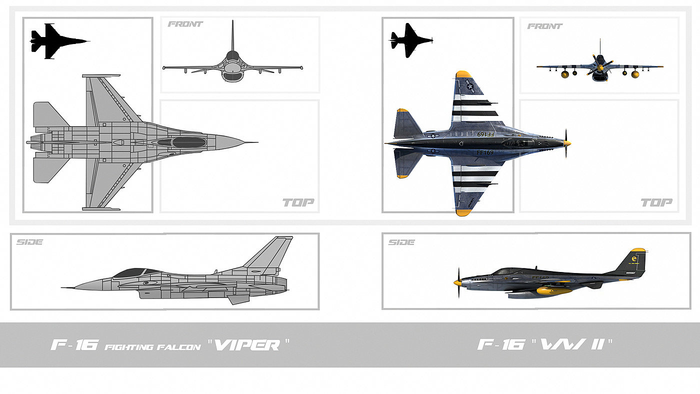 conceptual design，Viper fighter，Appearance design，