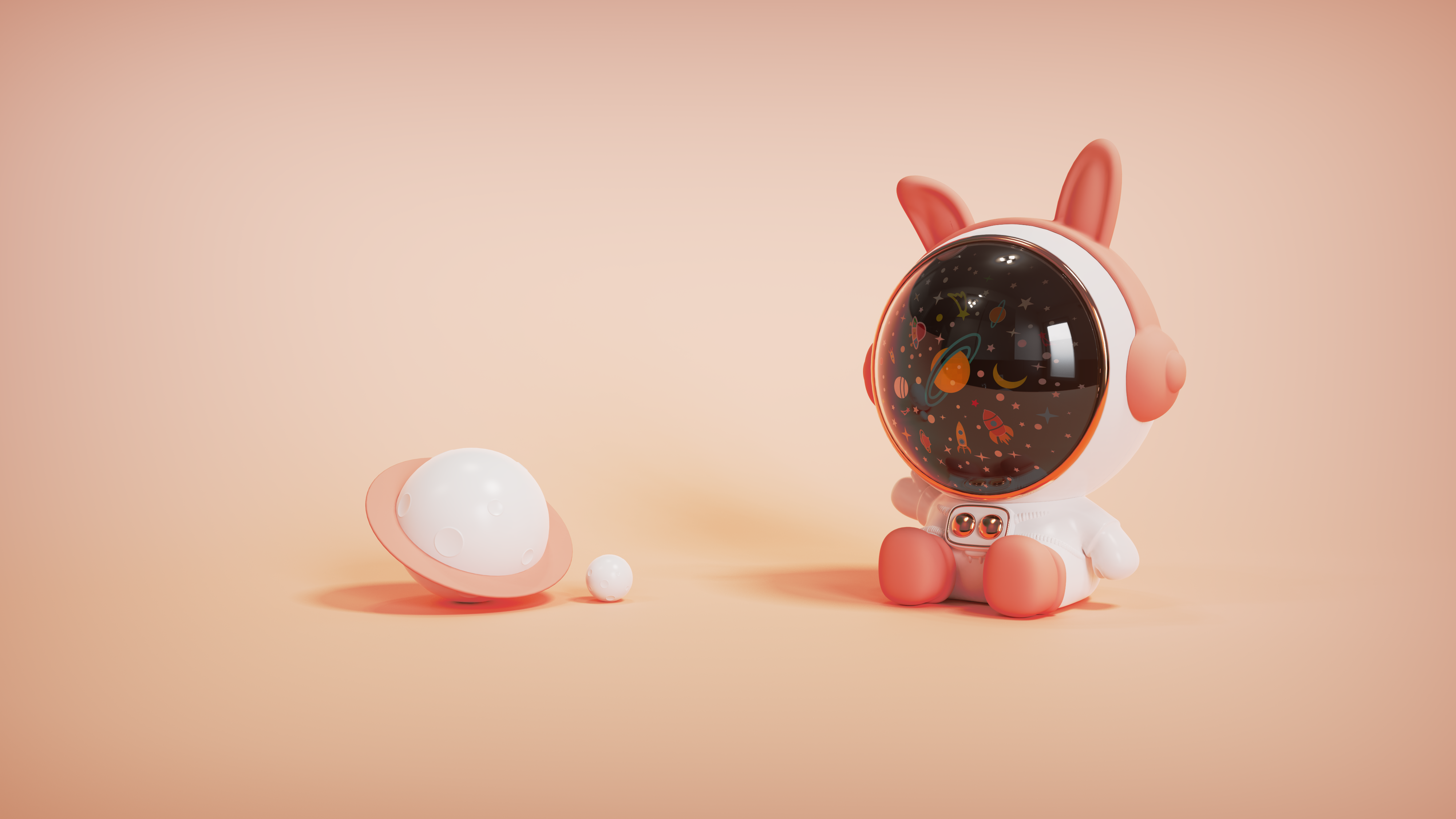 Astronaut projection lamp，