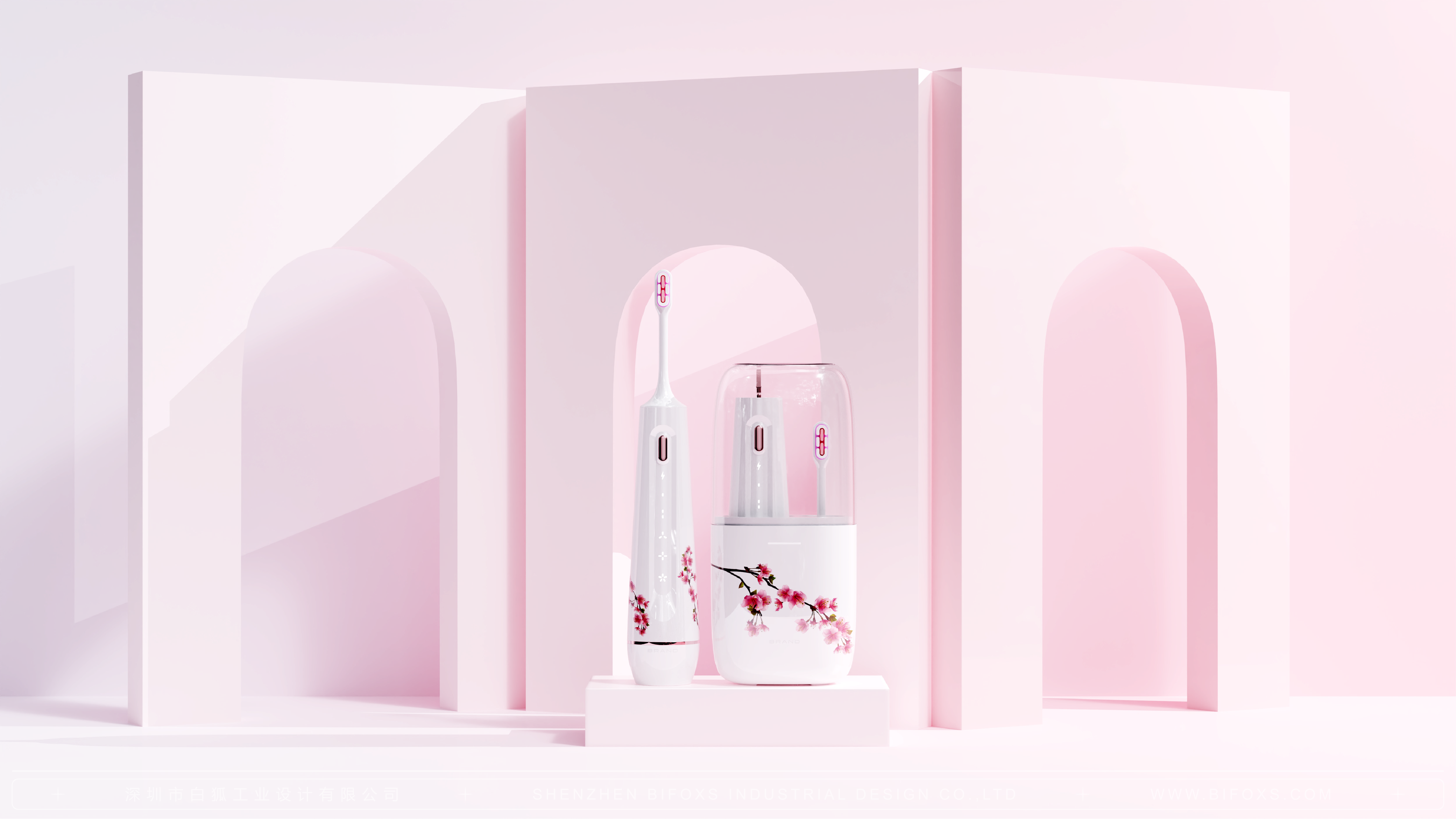 industrial design，product design，White fox design，Personal care products，Electric toothbrush，