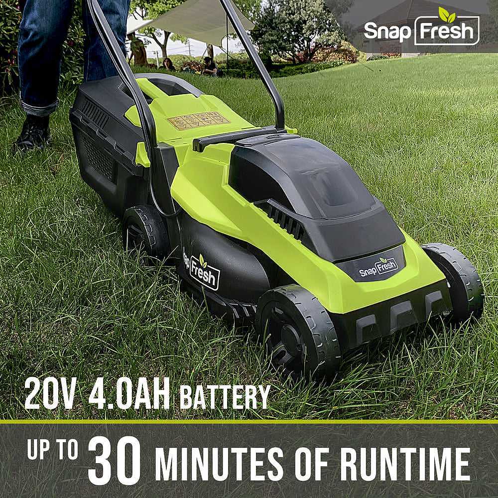 DC four-wheel lawn mower，