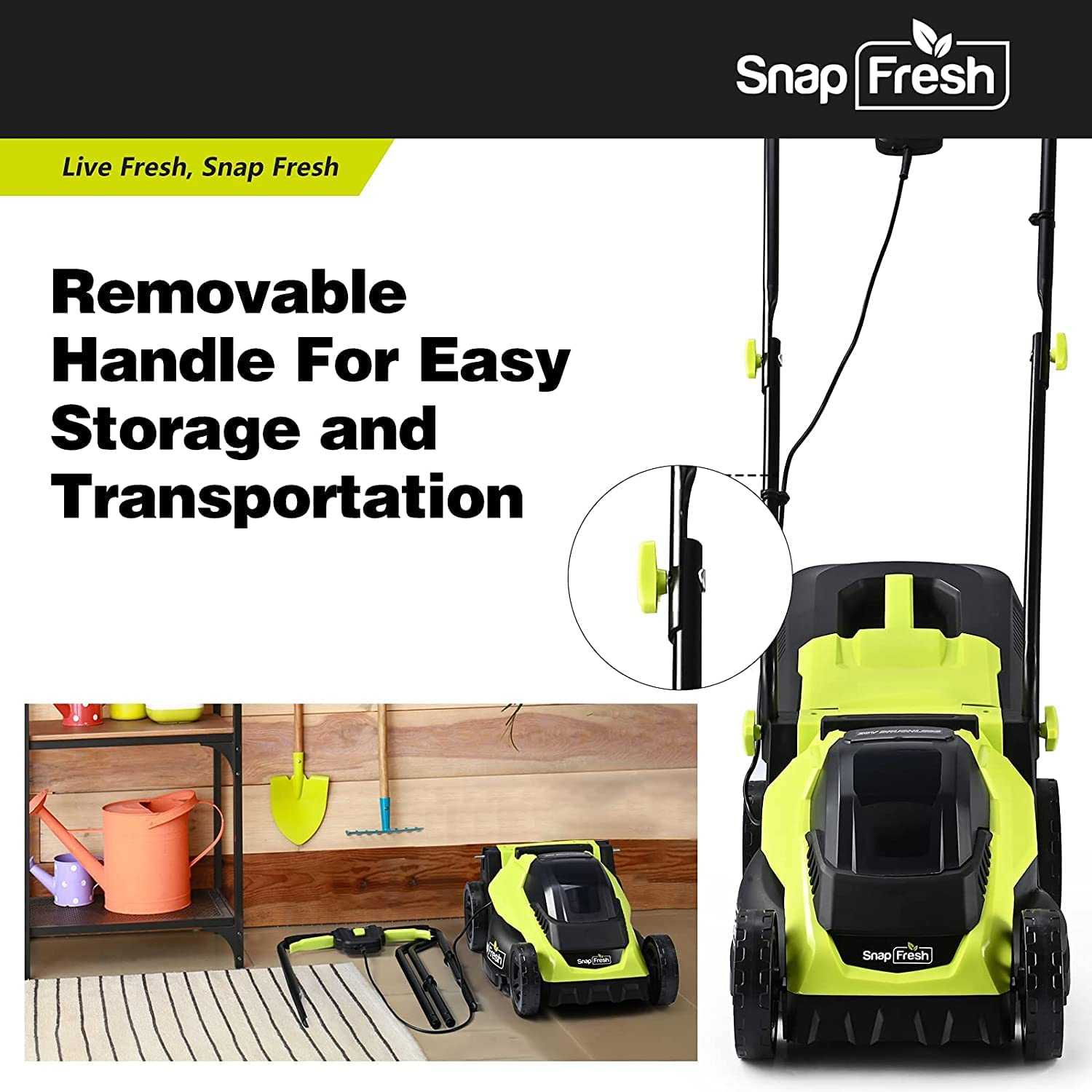 DC four-wheel lawn mower，