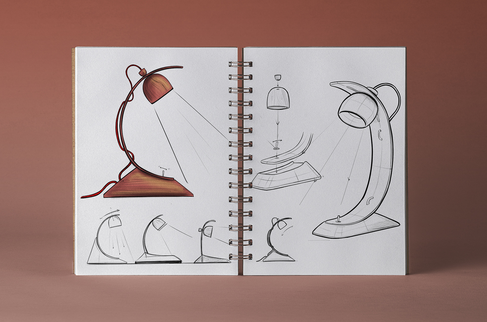 lamps and lanterns，woodwork，desk lamp，