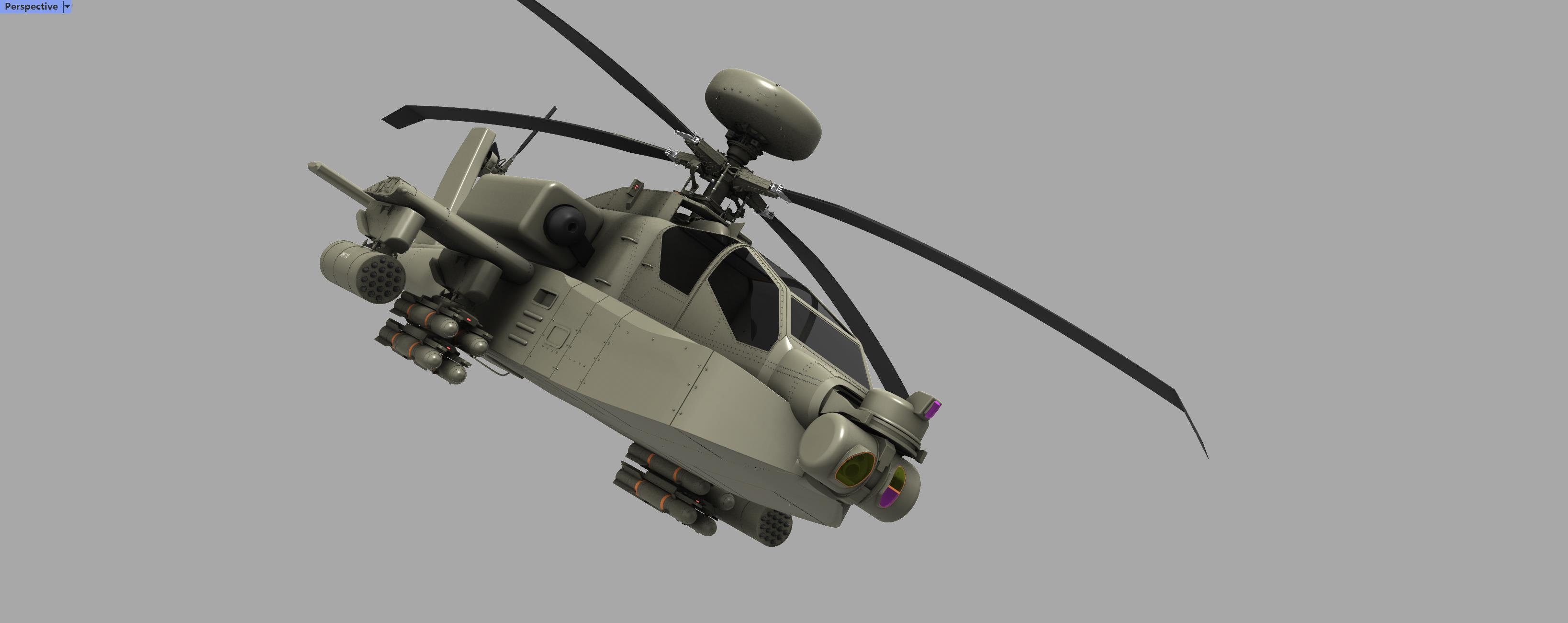 Ah64 gunship，