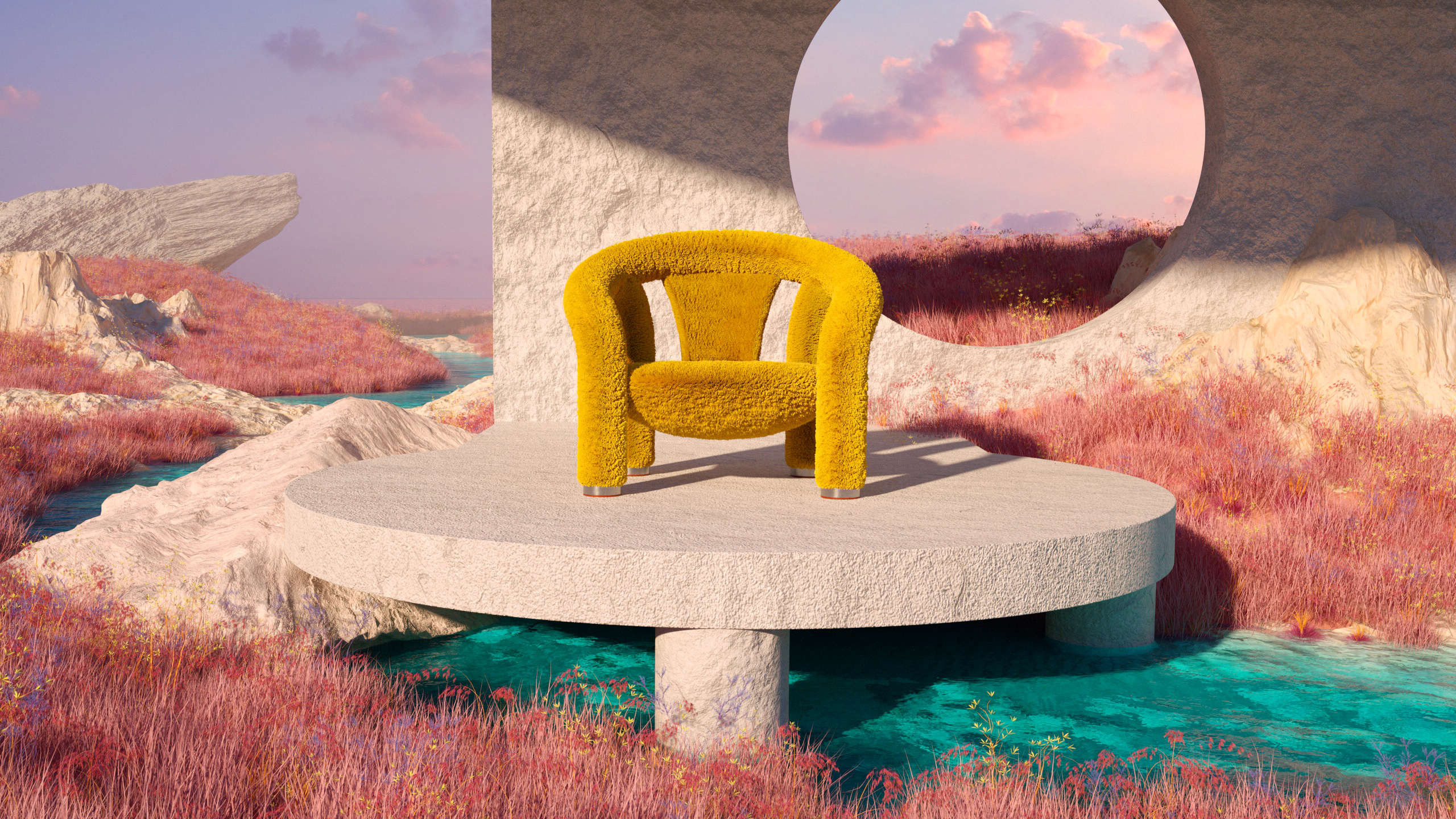 furniture design ，Chair design，Armchair，rhino，c4d，Octane rendering，