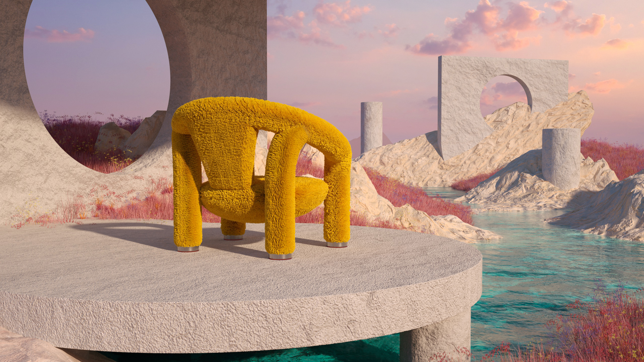 furniture design ，Chair design，Armchair，rhino，c4d，Octane rendering，