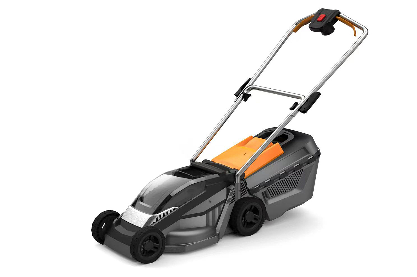 DC four-wheel lawn mower，