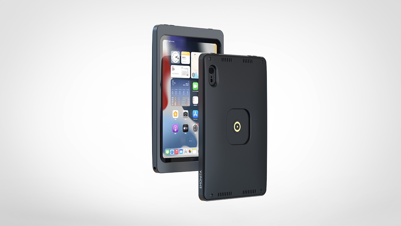 IPad protective shell IPad bracket IPAD wall frame，Magnetic Bracket/360 Degree/Rotary Wireless Charging，