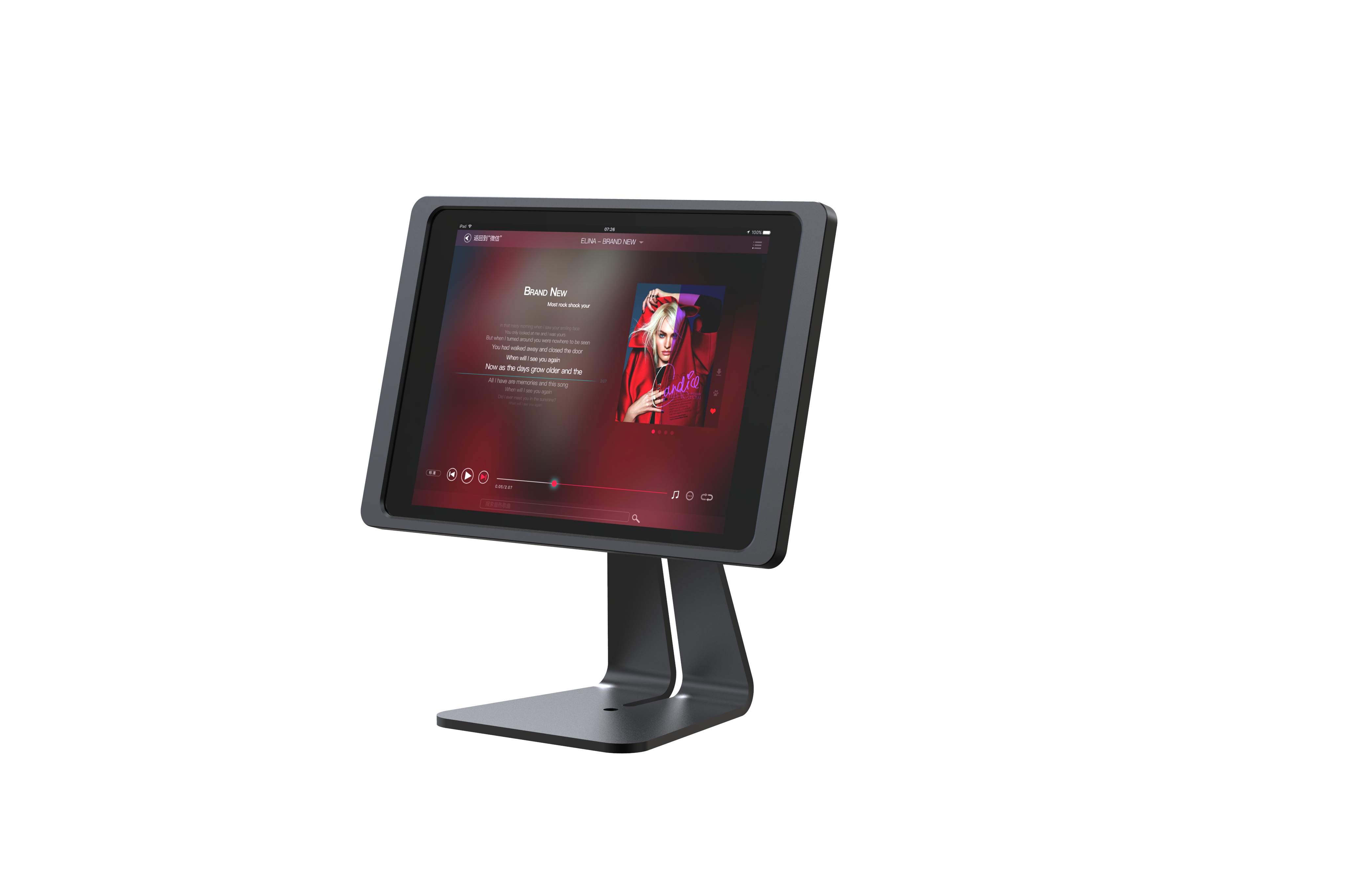 IPad protective shell IPad bracket IPAD wall frame，Magnetic Bracket/360 Degree/Rotary Wireless Charging，