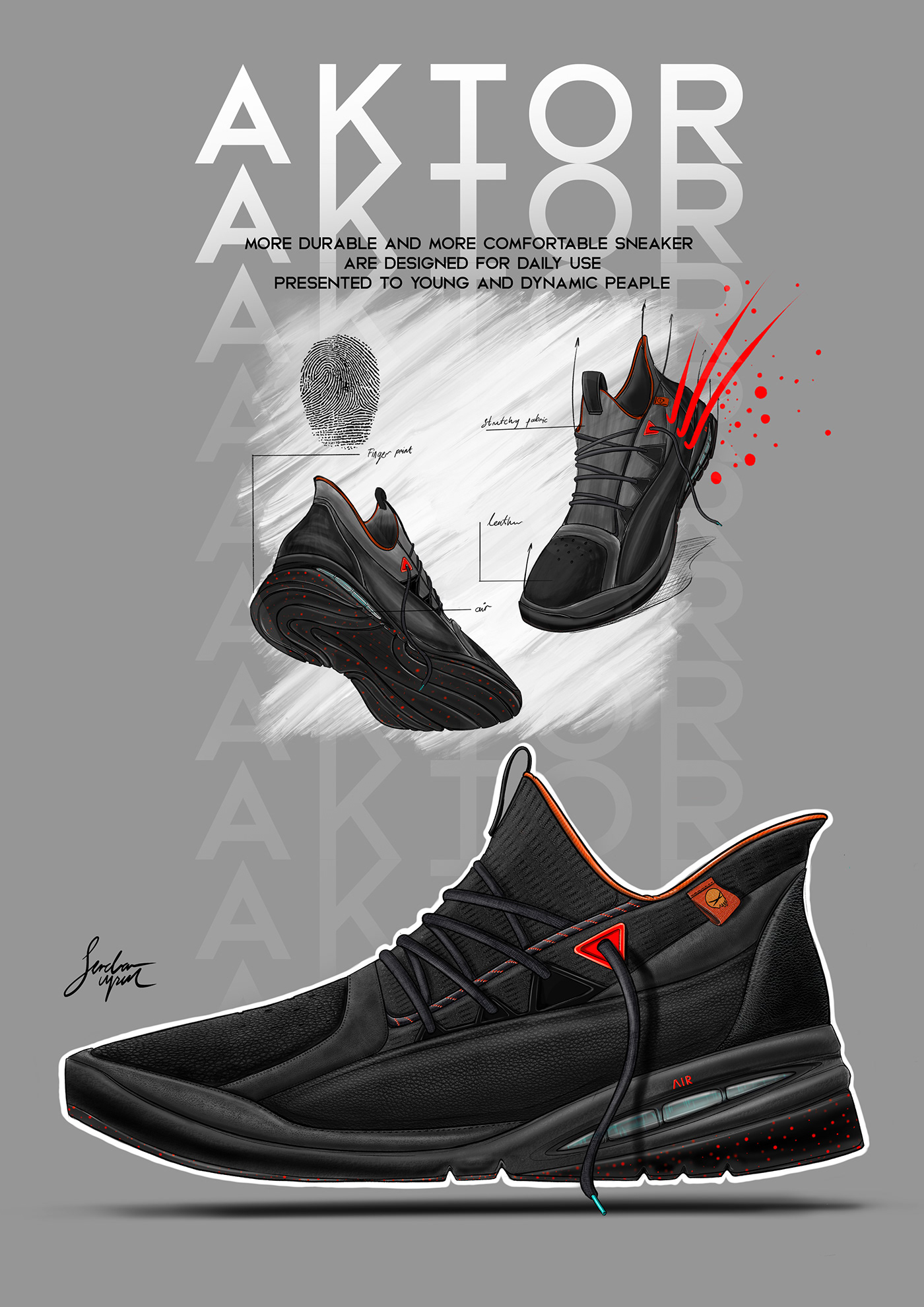 shoes，product design，fashion，Lamborghini，Porsche，Nike，