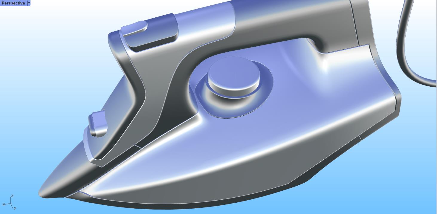 Electric iron，Rhinoceros modeling，rhino rhino tutorial，curriculum，industrial design，