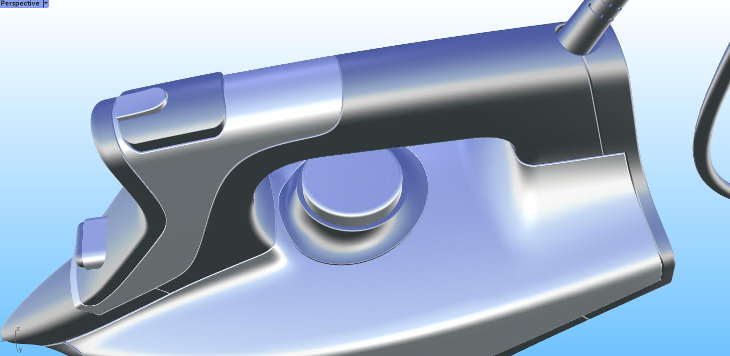 Electric iron，Rhinoceros modeling，rhino rhino tutorial，curriculum，industrial design，