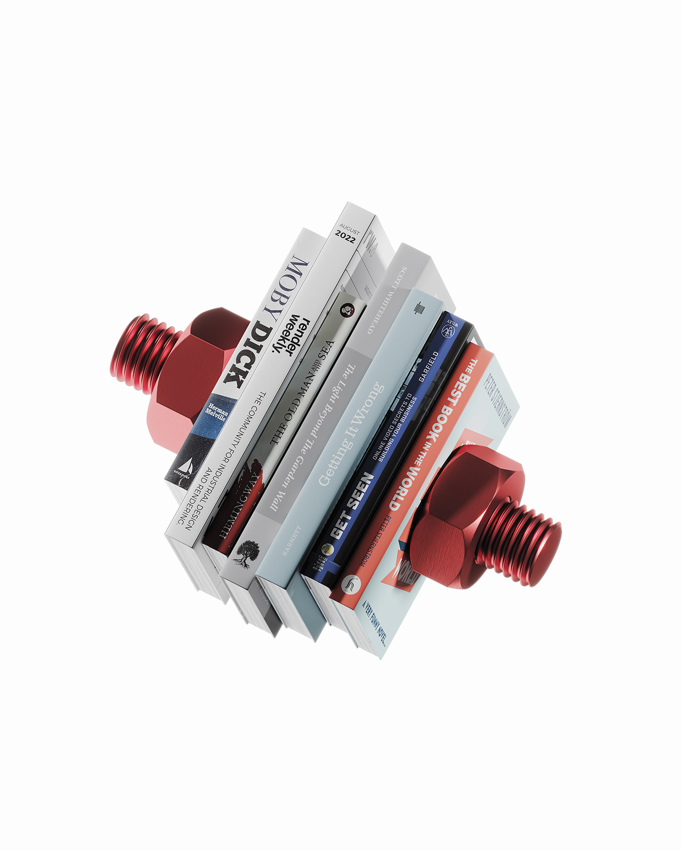 3d，cgi，Digital art，bookshelf，