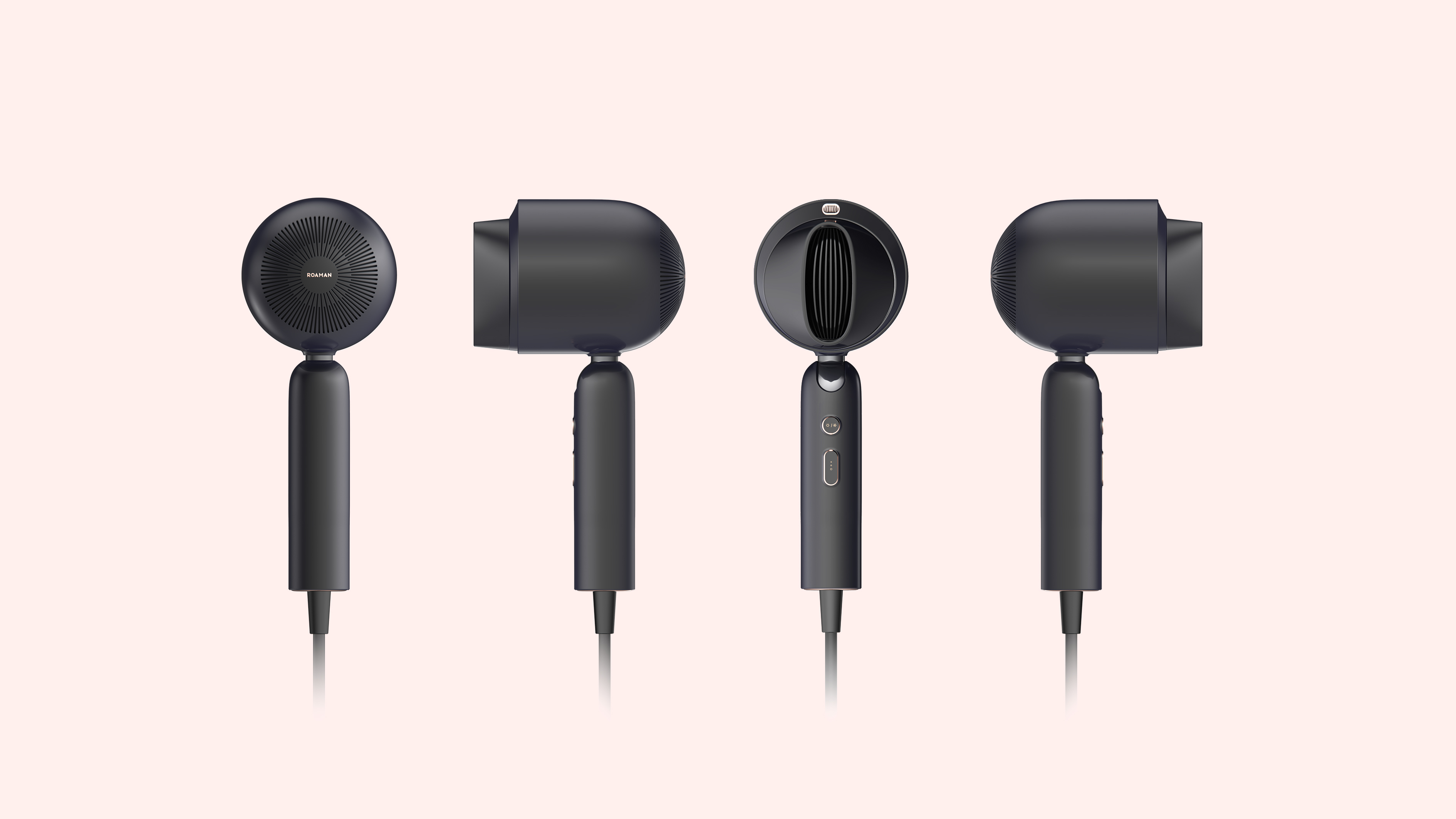 Fashion, personality, simple texture, hairdryer，