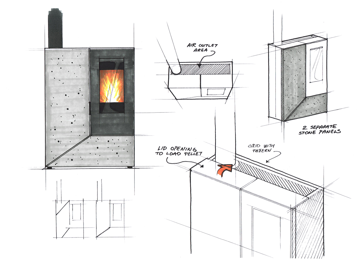 2022 Red Dot Product Design Award，Stilo，fireplace，