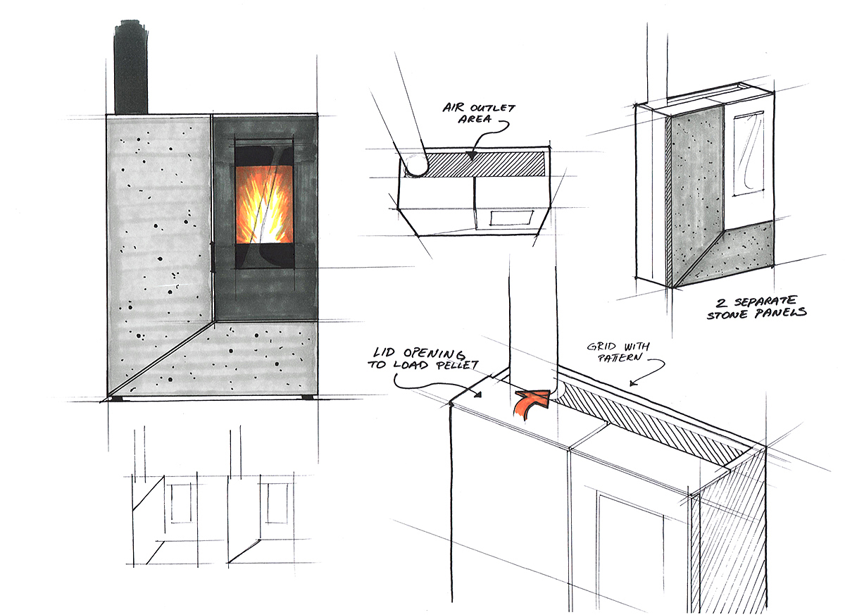 2022 Red Dot Product Design Award，Stilo，fireplace，