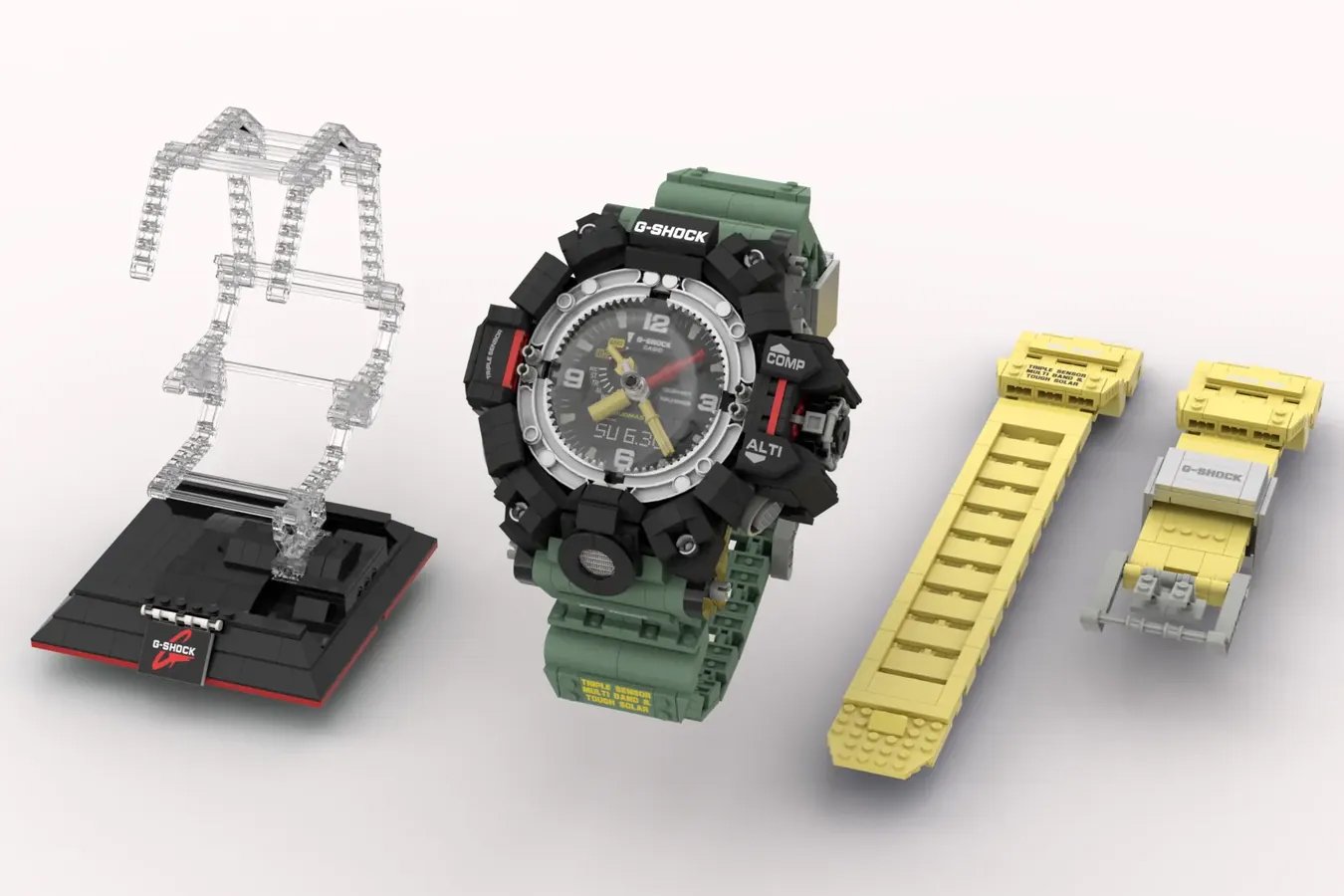 Lego，Wristwatch，product design，Wrist watch，G-Shock，