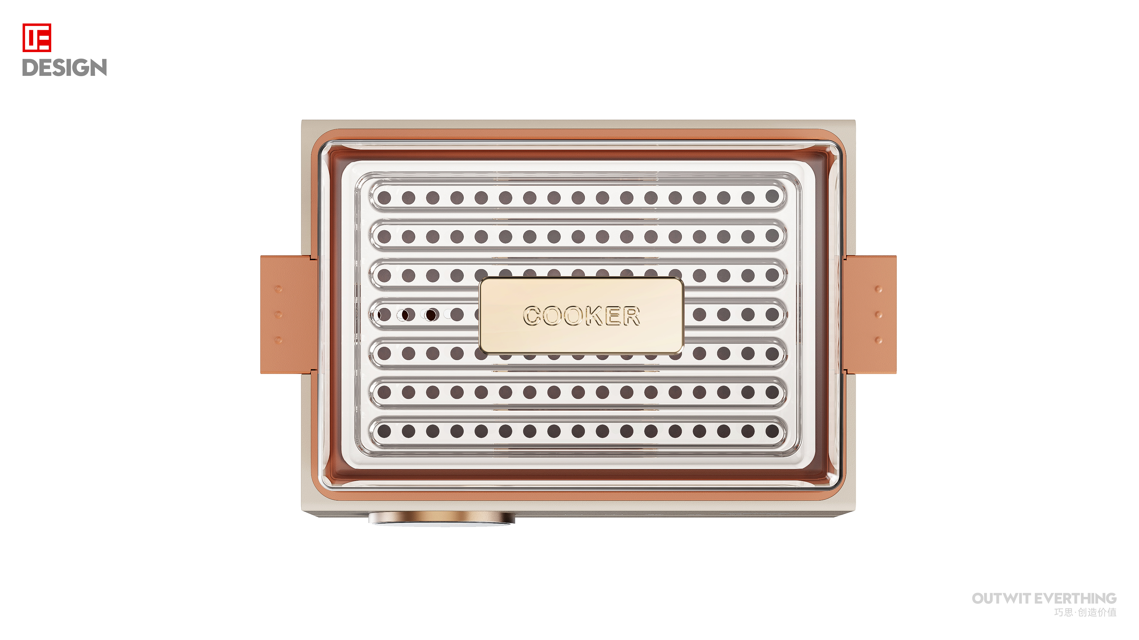 Electric steamer，Product rendering，product design，Home products，Electric cooker，Macro wing design，Daewoo electric steamer，