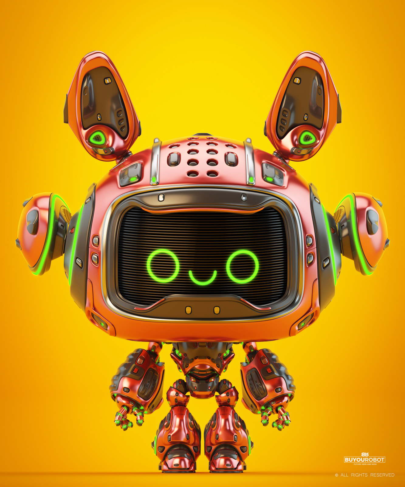 Cartoon，lovely，robot，scifi，red，Toys，