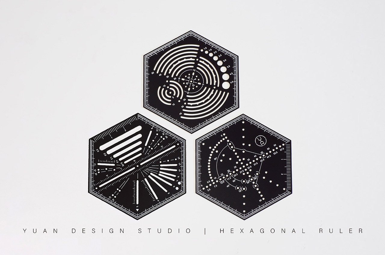 ruler，hexagon，product design，Stationery，Design，design，