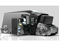 automobile，Automobile design，vehicle，Model，visualization，Garbage truck，conceptual design，