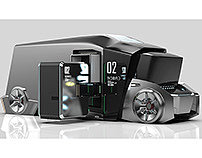 automobile，Automobile design，vehicle，Model，visualization，Garbage truck，conceptual design，