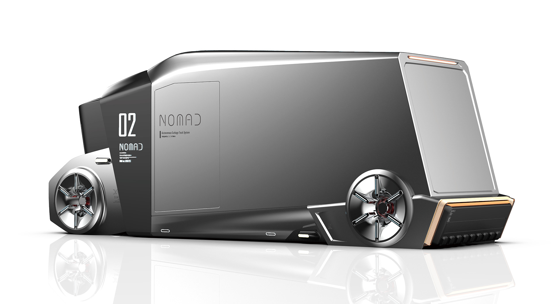 automobile，Automobile design，vehicle，Model，visualization，Garbage truck，conceptual design，