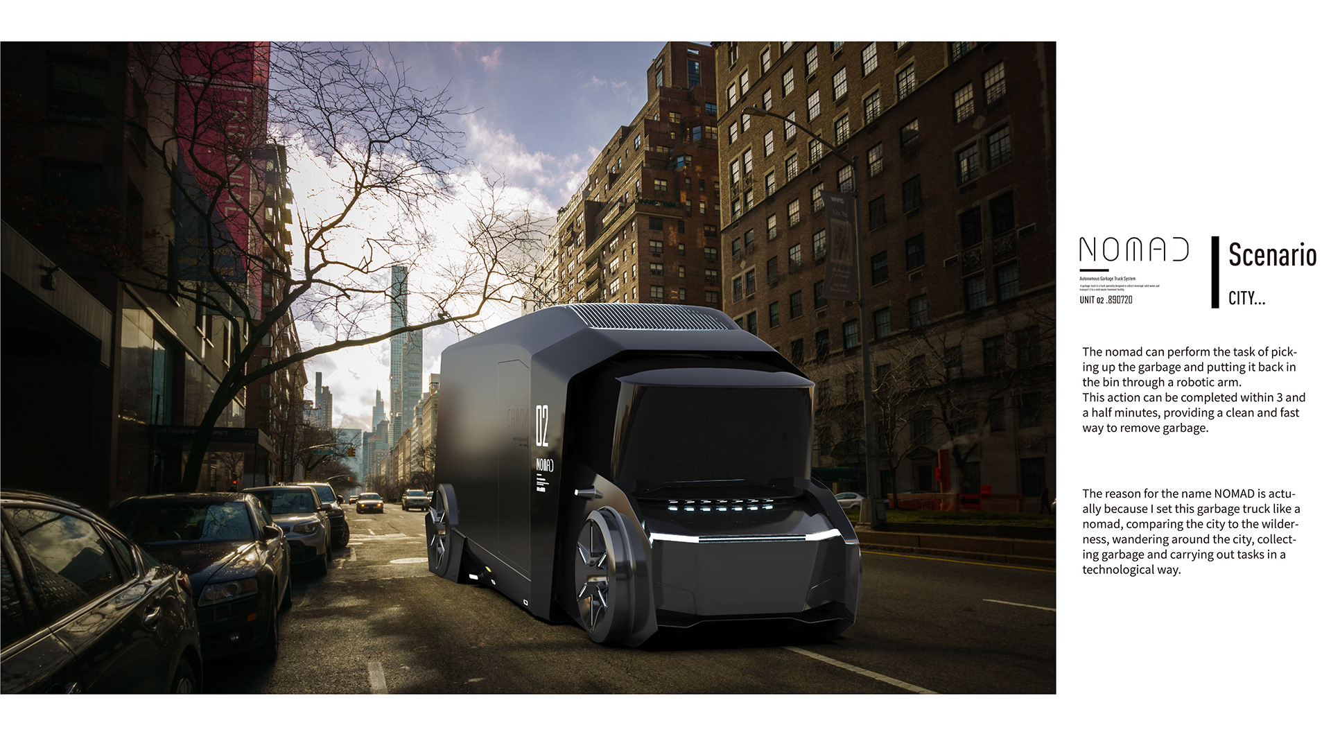 automobile，Automobile design，vehicle，Model，visualization，Garbage truck，conceptual design，