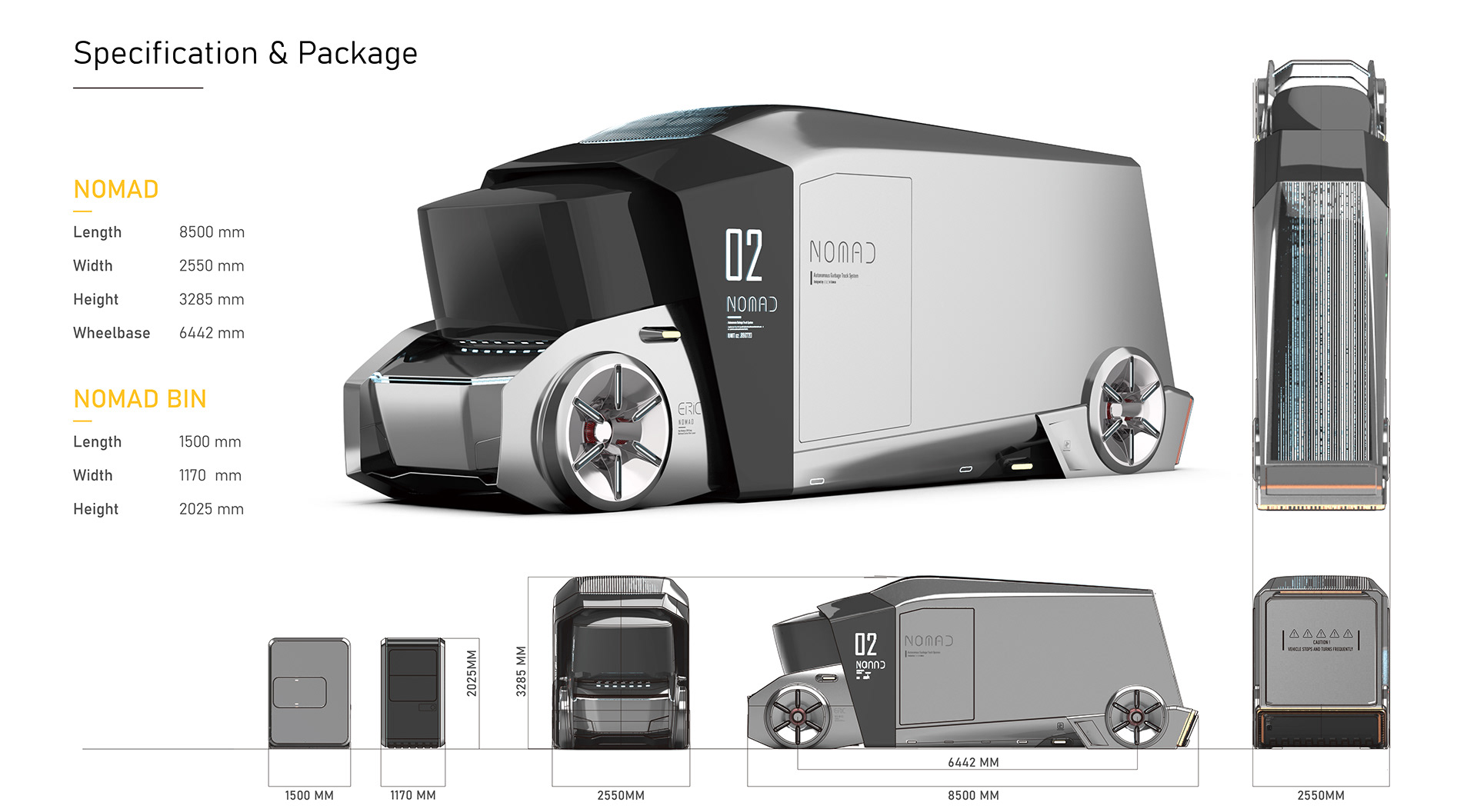 automobile，Automobile design，vehicle，Model，visualization，Garbage truck，conceptual design，