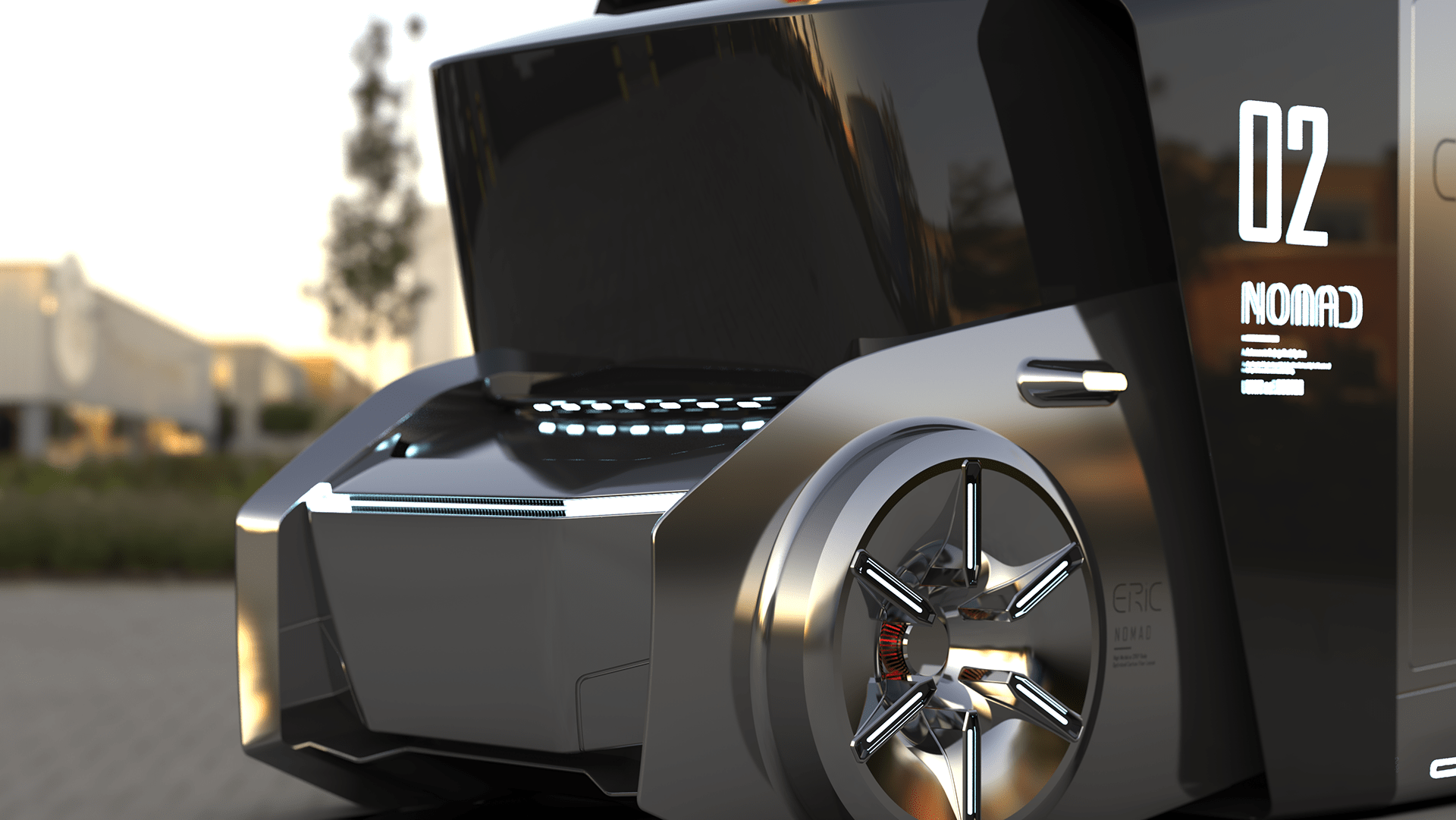 automobile，Automobile design，vehicle，Model，visualization，Garbage truck，conceptual design，