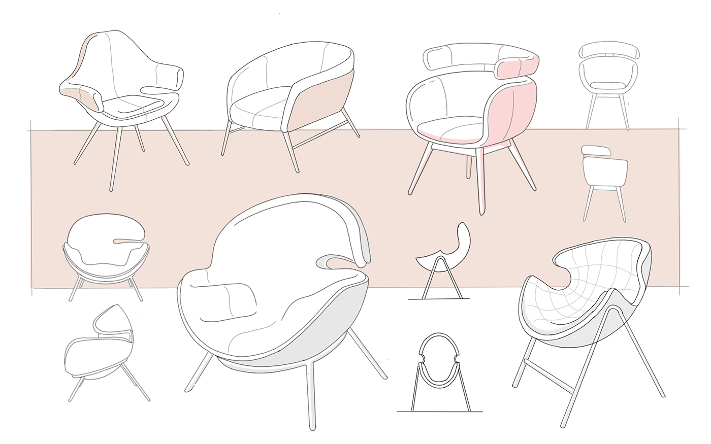 chair，Appearance design，exquisite，deck chair，