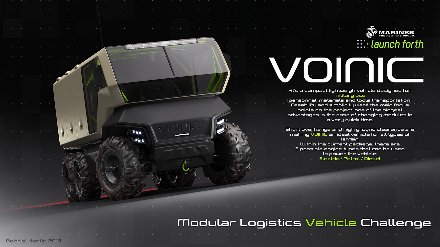 Automatic design，VOINIC，Military vehicle，