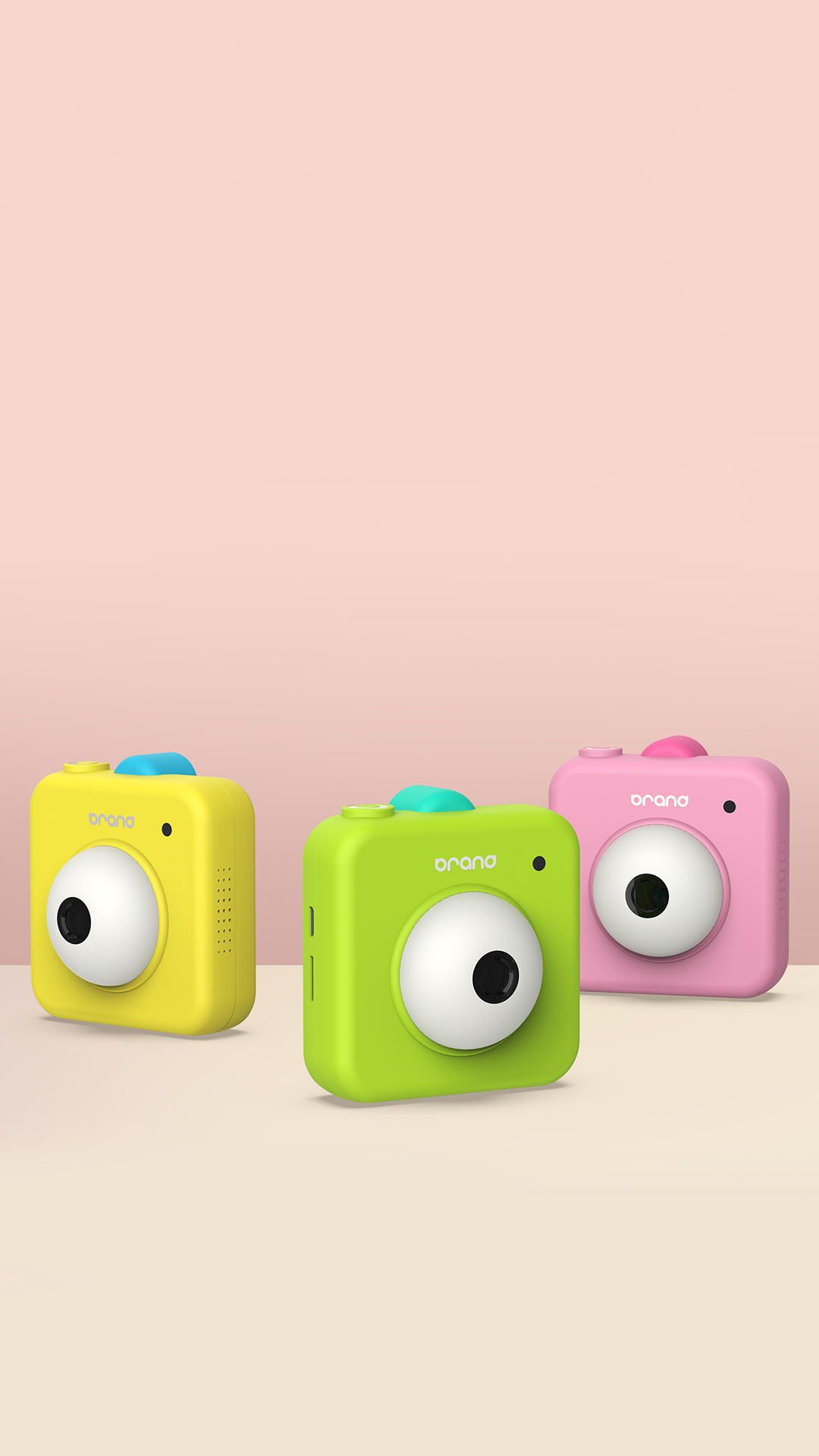 Children's camera，Toys，product design，Minions，IP，Render，camera，Children's products，