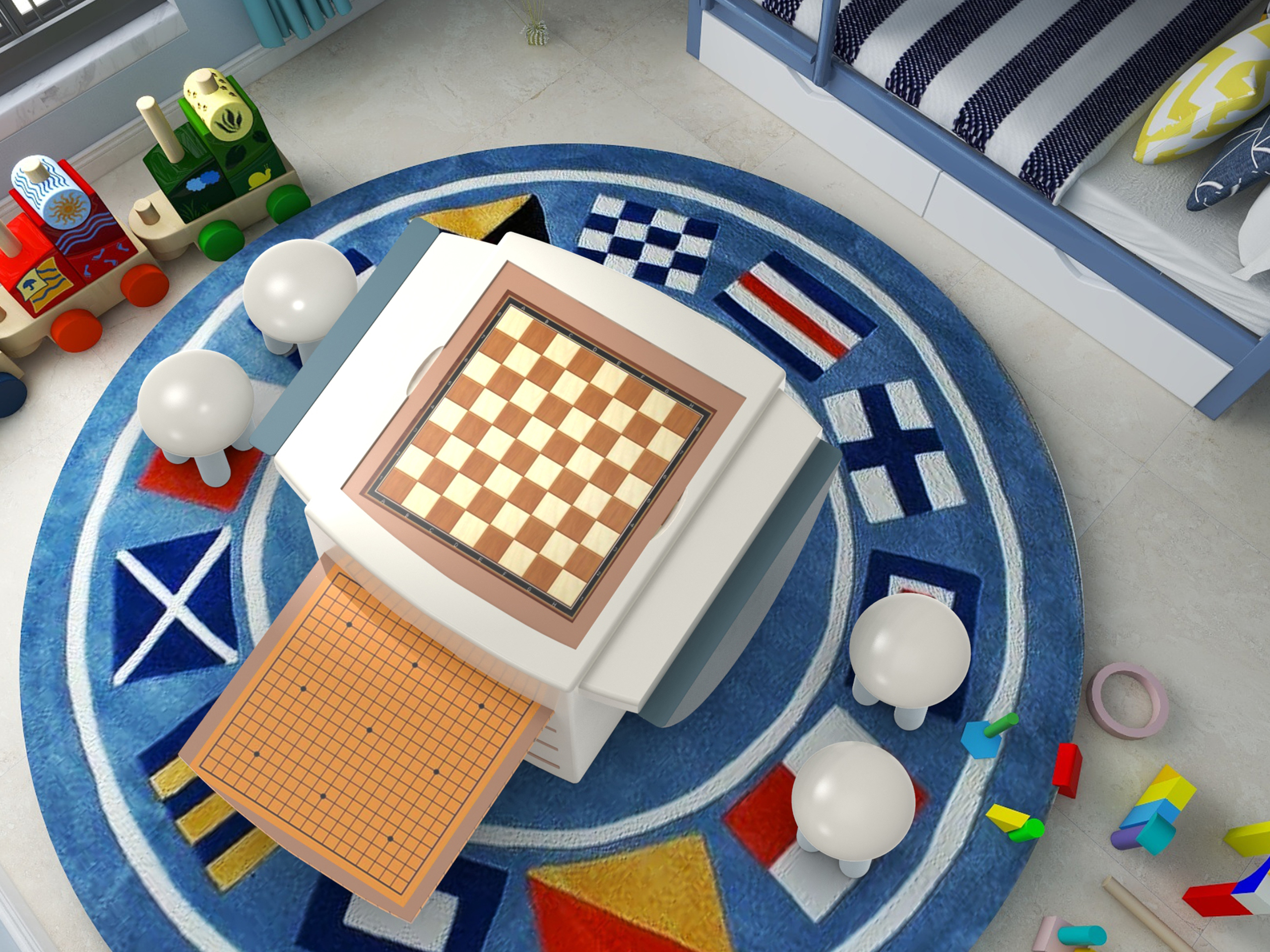 Table，game，checkerboard，modularization，children，Child health，Receive，