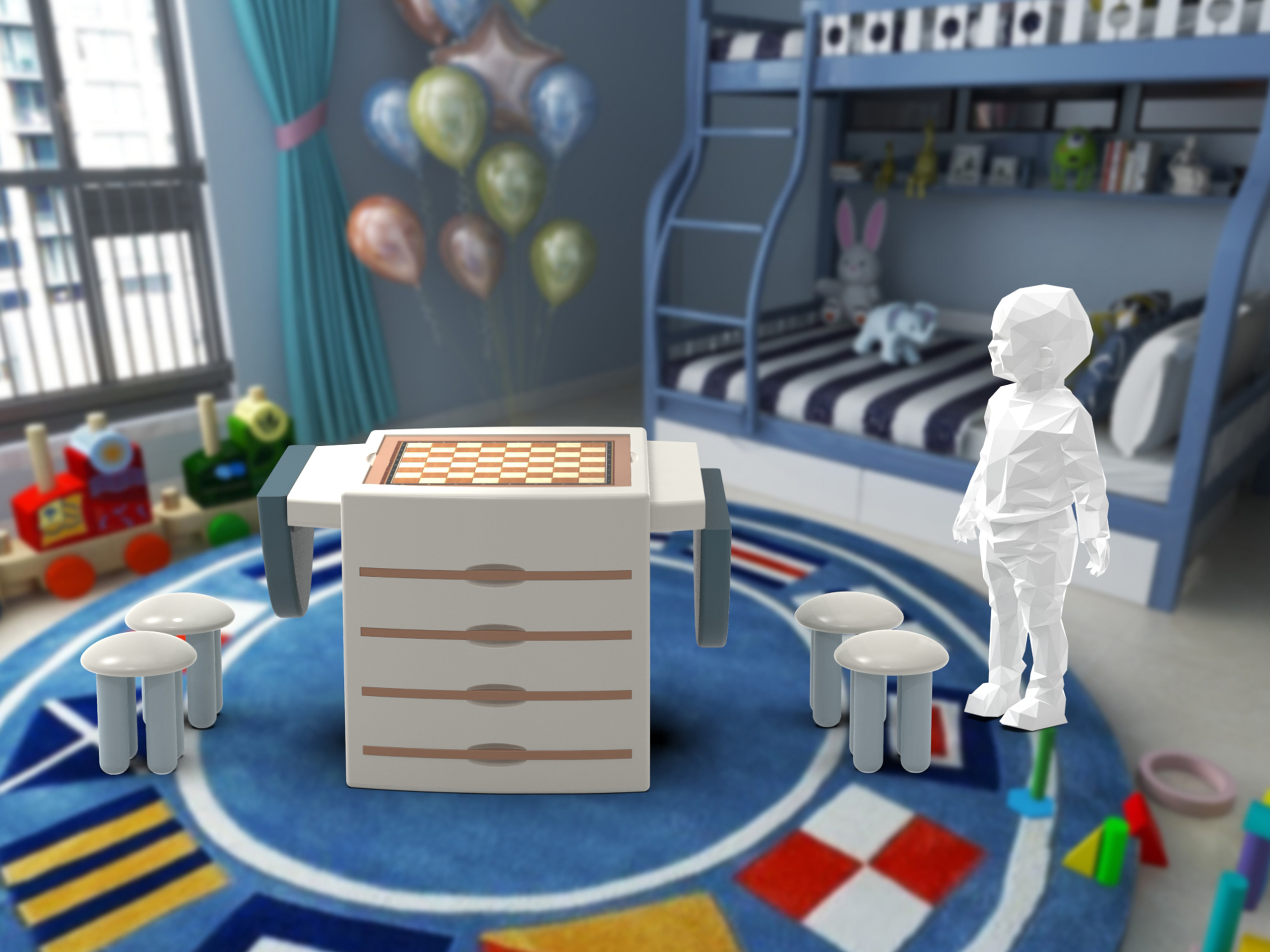 Table，game，checkerboard，modularization，children，Child health，Receive，