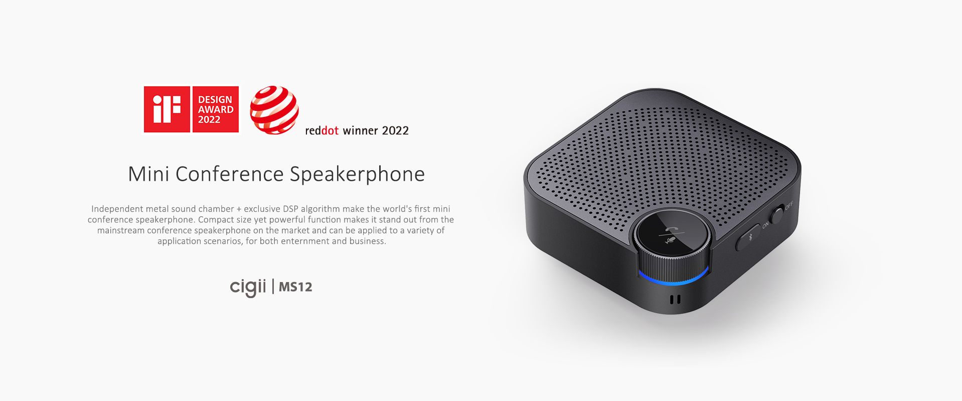 MS12，speaker，Digital，2022 Red Dot Product Design Award，
