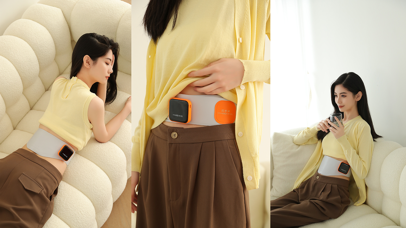 EMS pulse，Heating waist massage instrument，Warm abdomen，Waist massage，massage，personal protection products，Belt massage，belt，