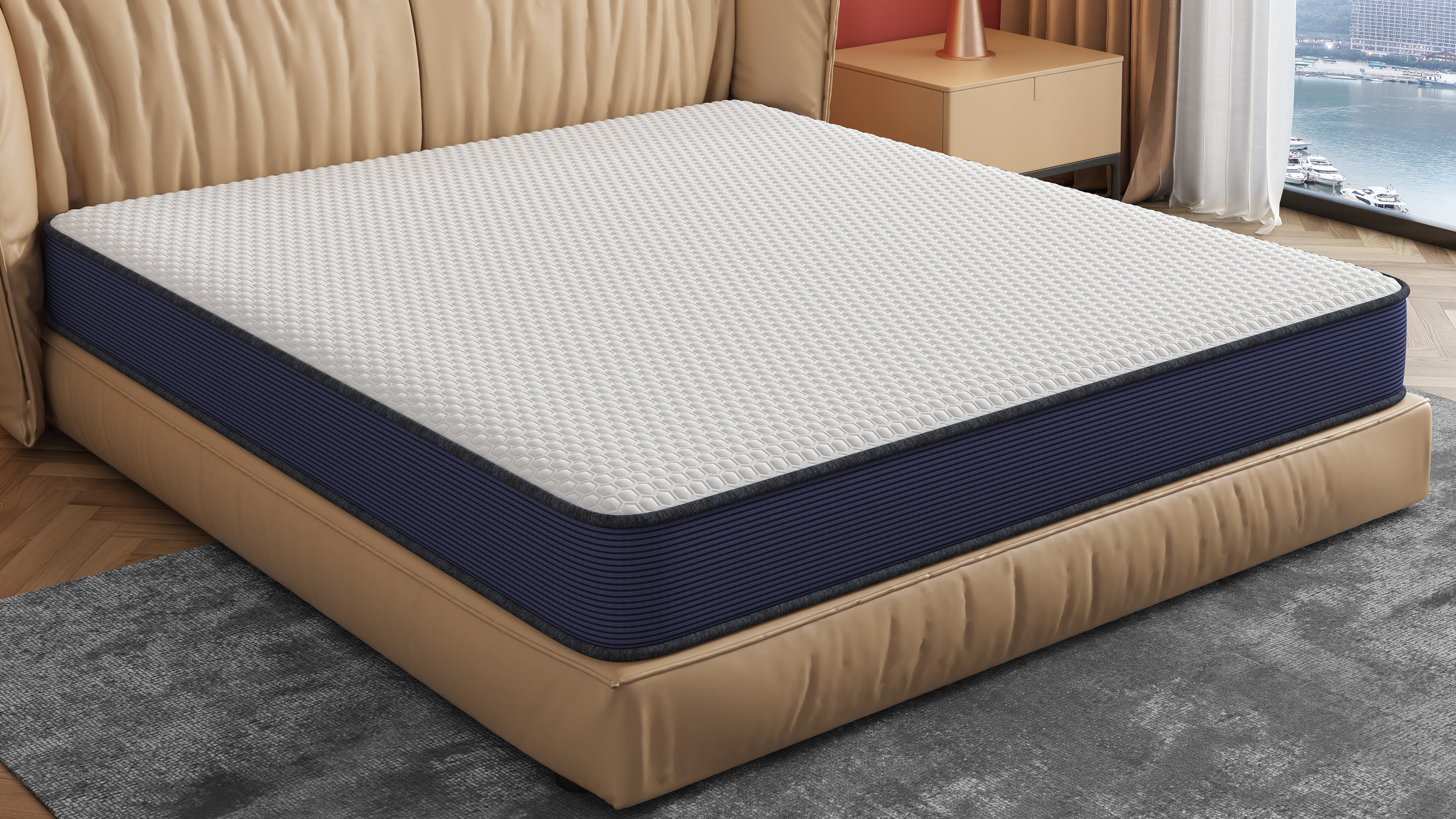 furniture，Bed，mattress，product design，Modeling and rendering animation tutorial，Antique Valley fragrance，3DS，3D modeling，