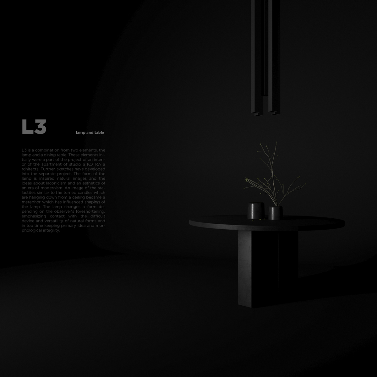 lamp，L3，table，Stalactite，