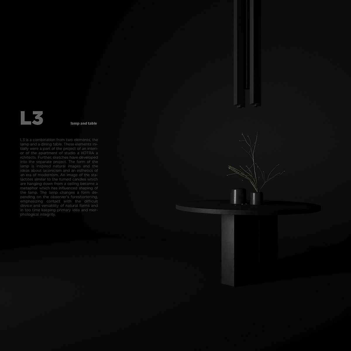 lamp，L3，table，Stalactite，